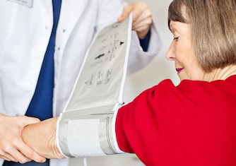 woman with stomach pain