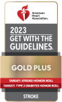 2022 Get With The Guidelines Stroke Gold Plus Quality Achievement Award logo
