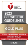 2022 Get With The Guidelines Stroke Gold Plus Quality Achievement Award logo