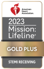 2021 Mission: Lifeline - STEMI Receiving Center - Gold Plus Award logo