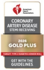 2026 Get With The Guidelines Stroke Gold Plus Quality Achievement Award logo