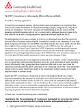 CHF Equity Commitment Statement