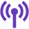 purple signal wave icon