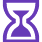 purple hourglass icon
