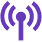 purple signal wave icon