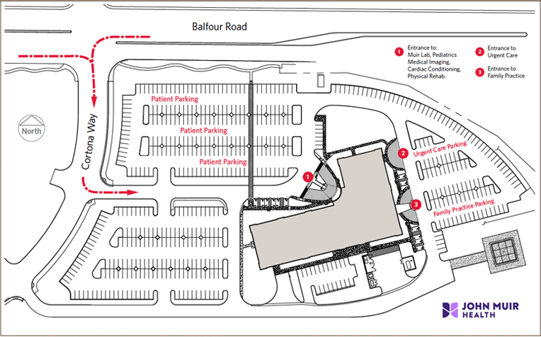 JMH Brentwood parking diagram