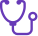purple stethoscope icon