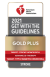 2021 Get With The Guidelines - Stroke Gold Plus Quality Achievement Award logo